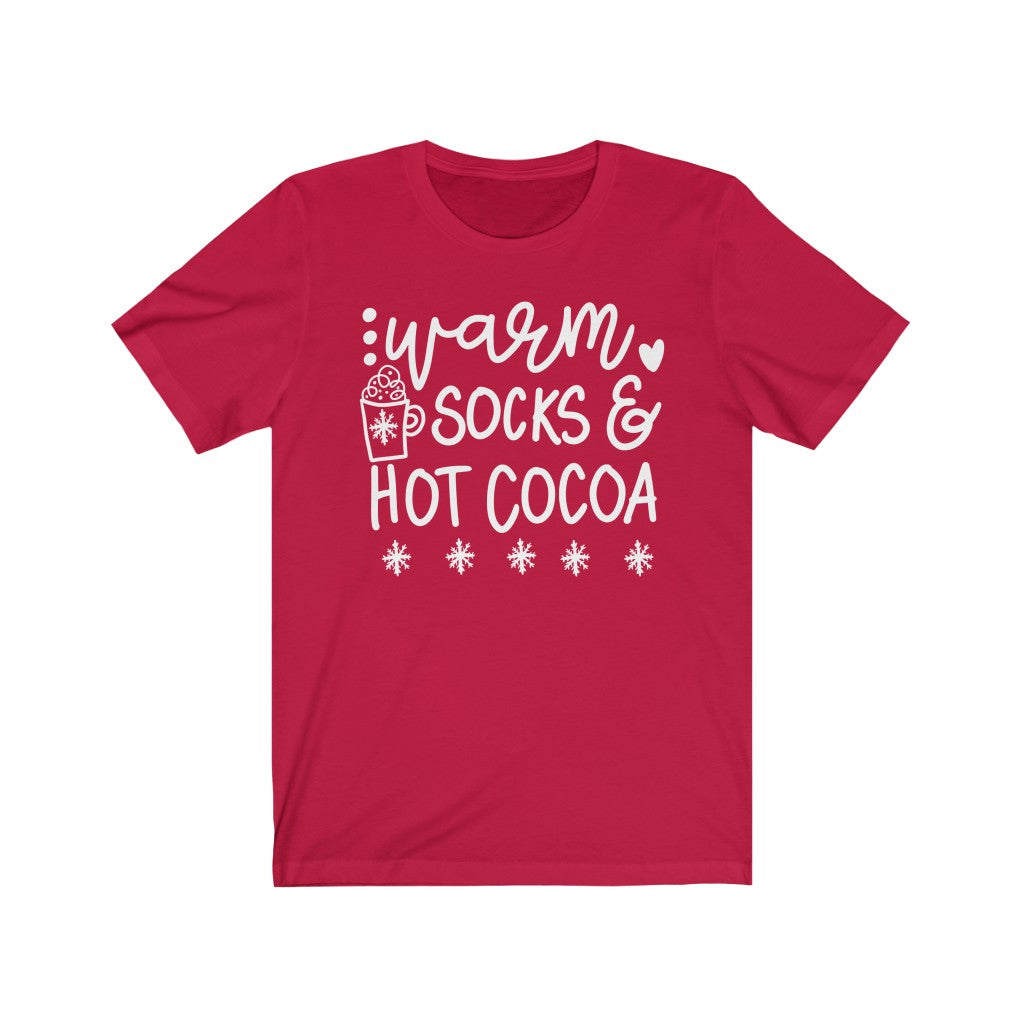 Warm Socks and Hot Cocoa Christmas T-Shirt