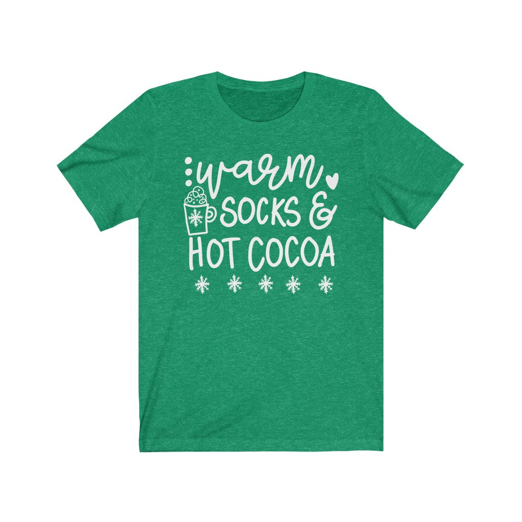 Warm Socks and Hot Cocoa Christmas T-Shirt