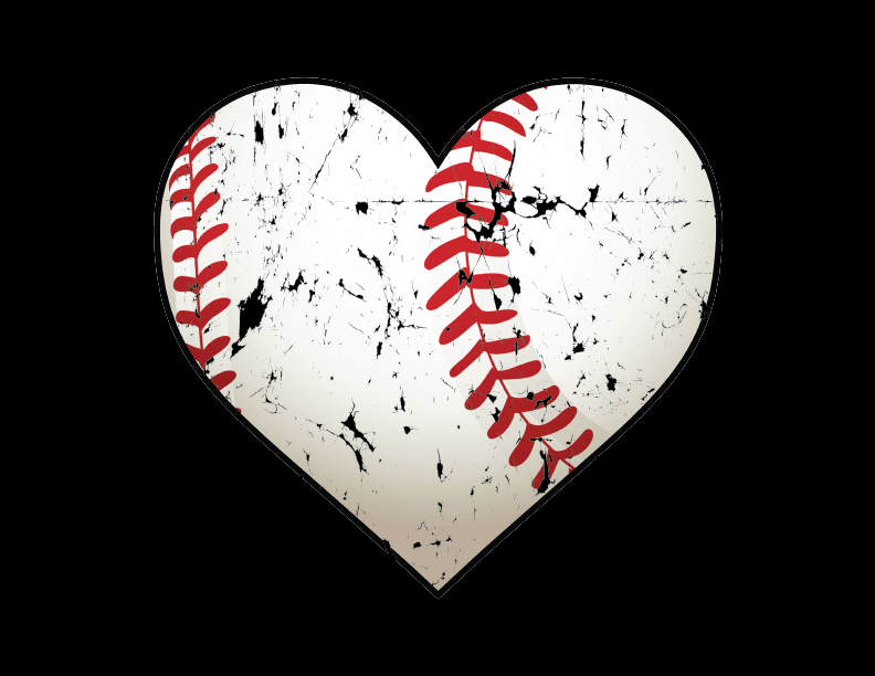 Baseball Heart Clipart