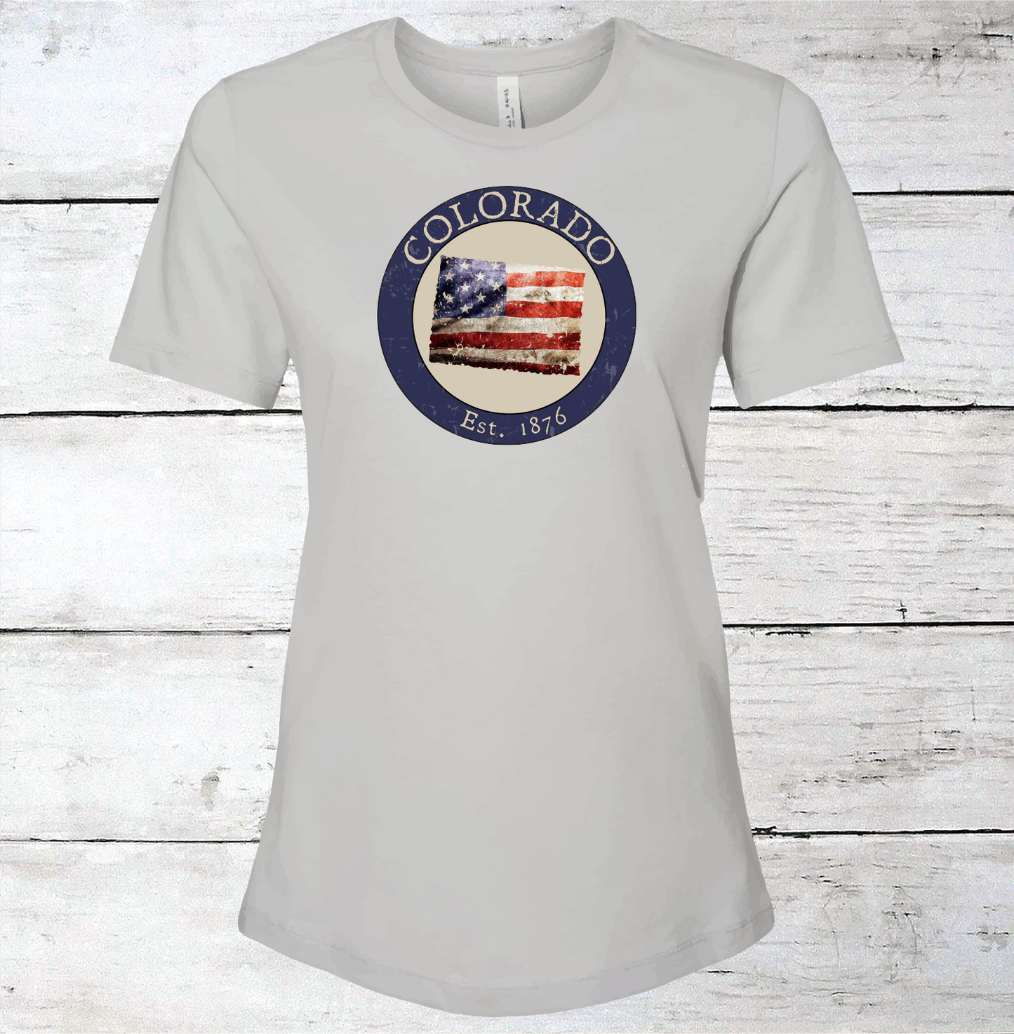 Colorado CO American Flag T-Shirt
