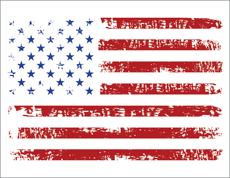 Distressed American Flag T-Shirt