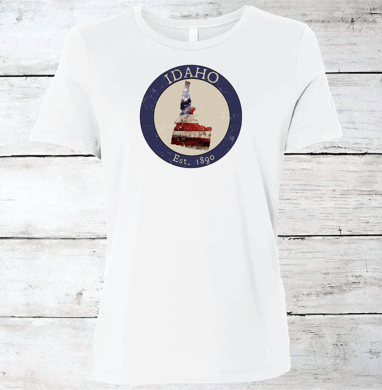 Idaho ID American Flag T-Shirt