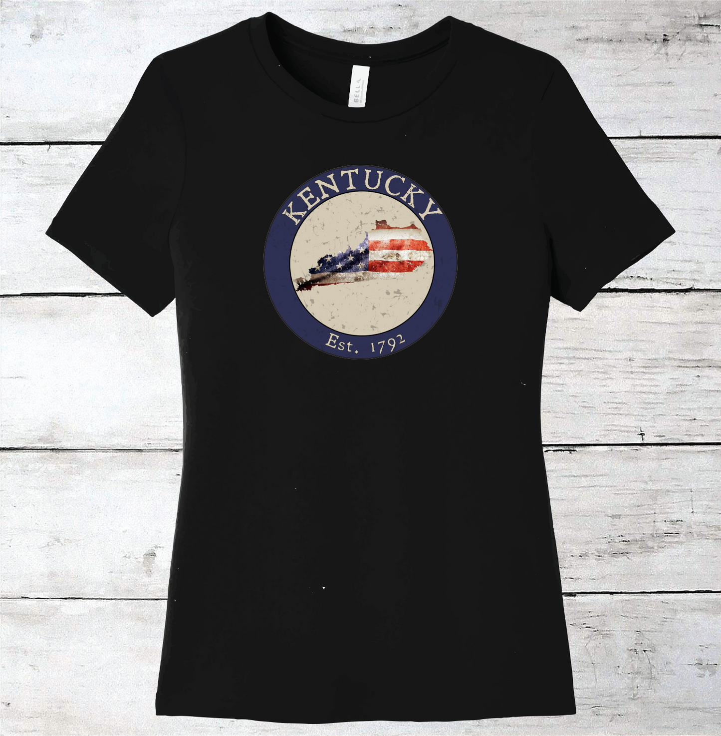 Kentucky KY American Flag T-Shirt