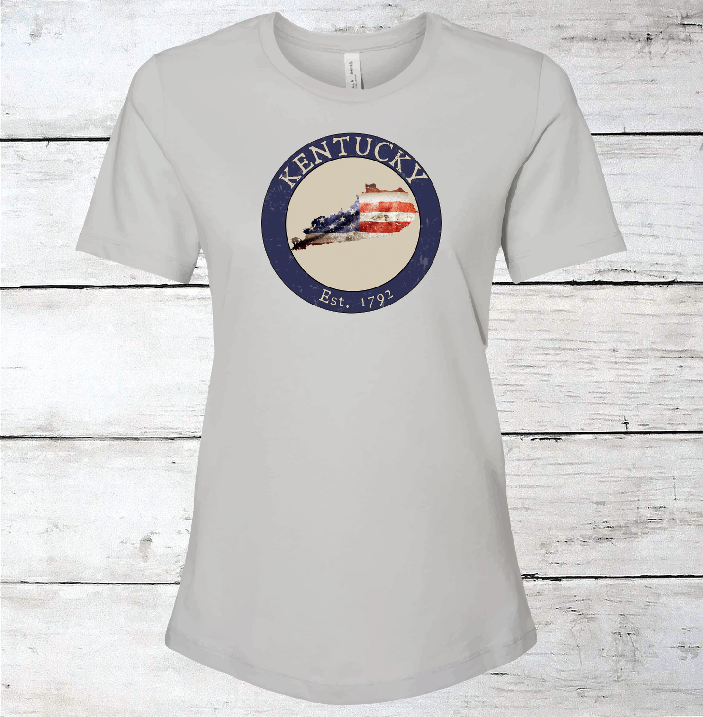Kentucky KY American Flag T-Shirt