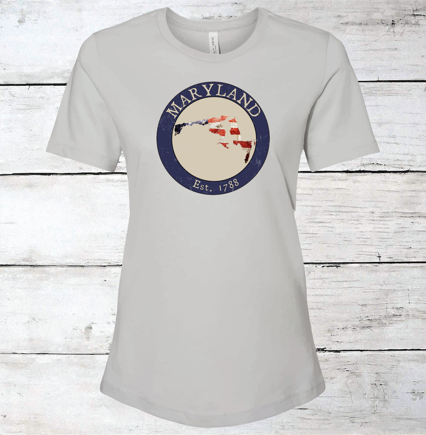 Maryland MD American Flag T-Shirt