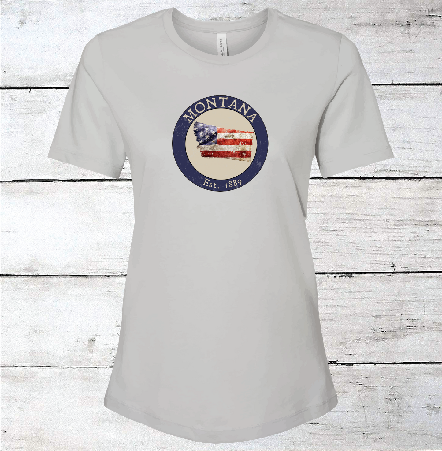 Montana MT American Flag T-Shirt