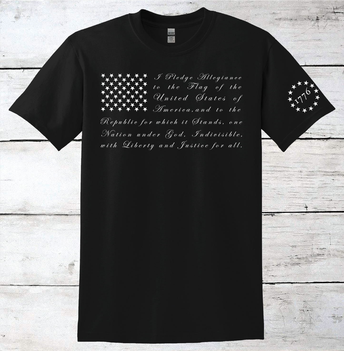 Pledge of Allegiance American Flag T-Shirt