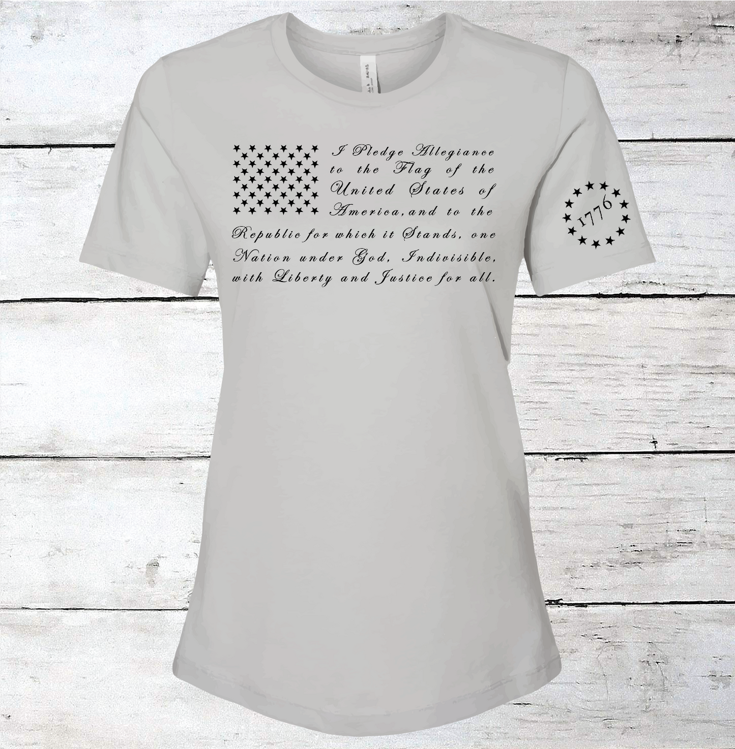 Pledge of Allegiance American Flag T-Shirt