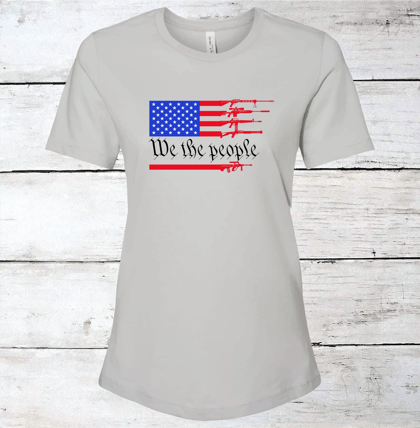 We The People Rifle American Flag T-Shirt