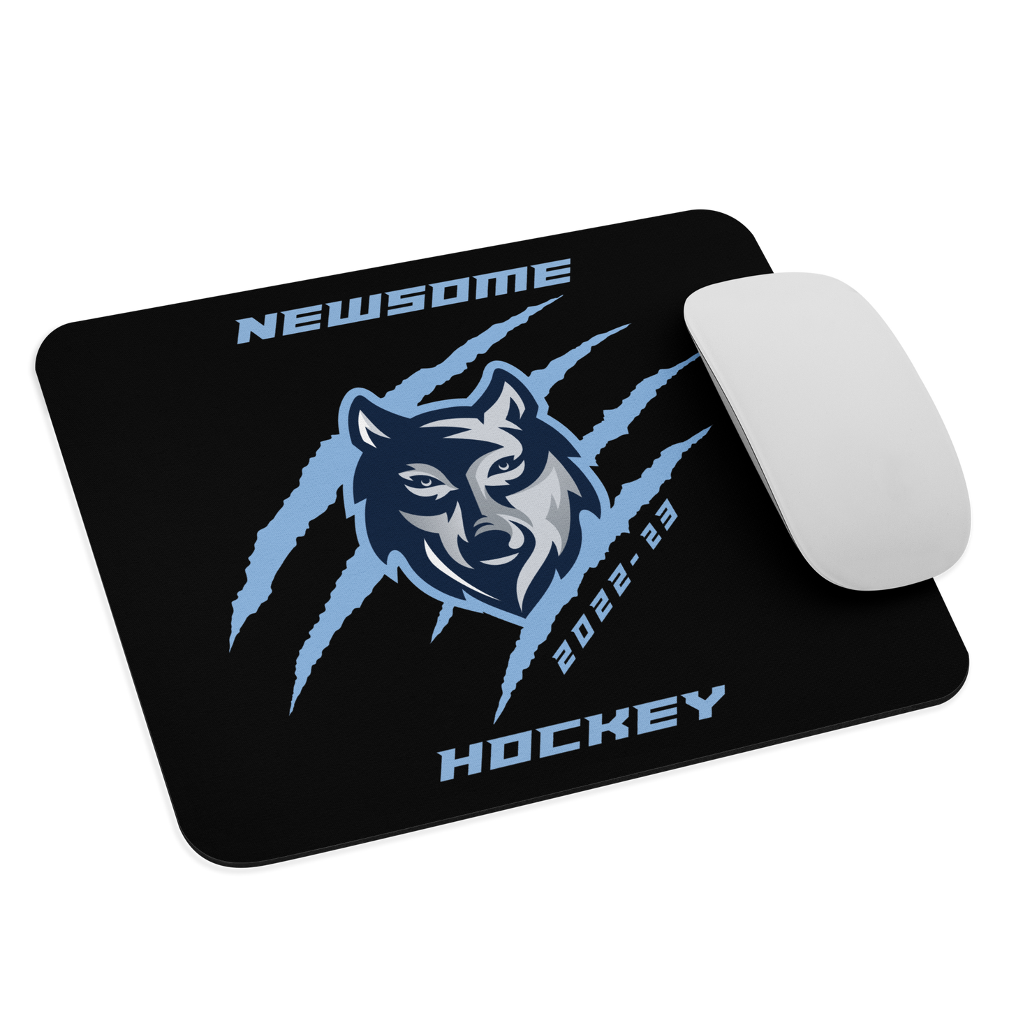 Newsome Hockey Wolf w/ Claws Mouse Pad