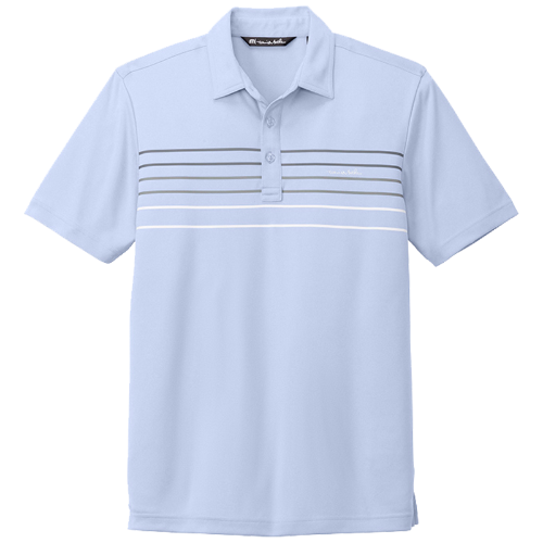 MiraBay Golf Club Travis Mathew Stripe Polo Sleeve Logo