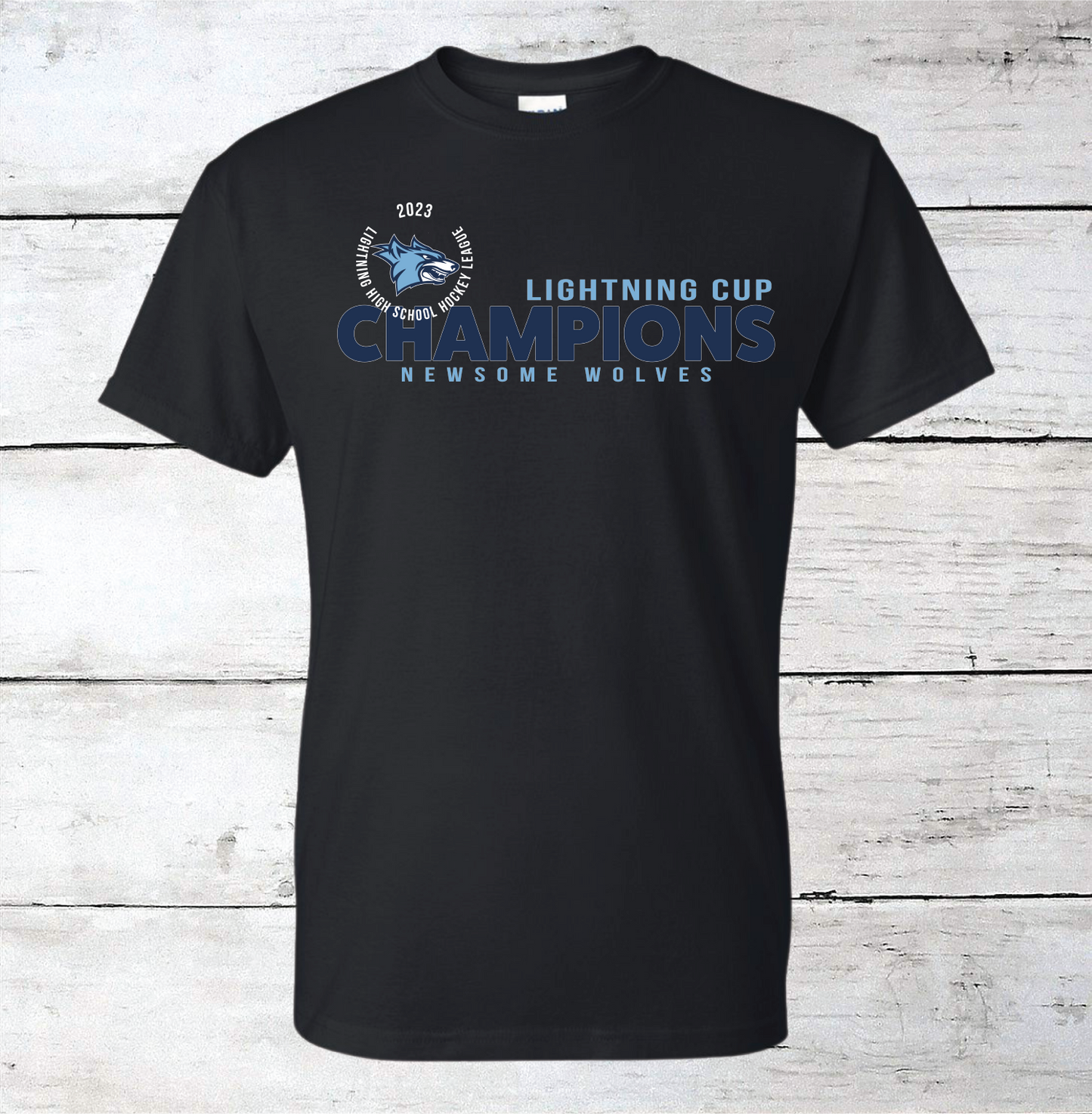2023 Lightning Cup Champions Newsome Ice Hockey Men's/Unisex T-Shirt