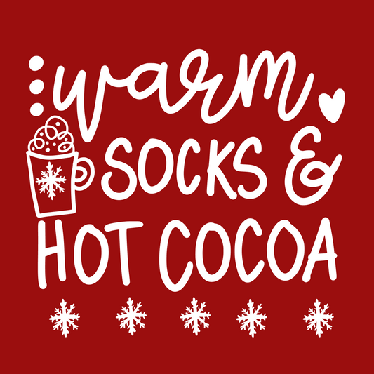 Warm Socks and Hot Cocoa Christmas T-Shirt