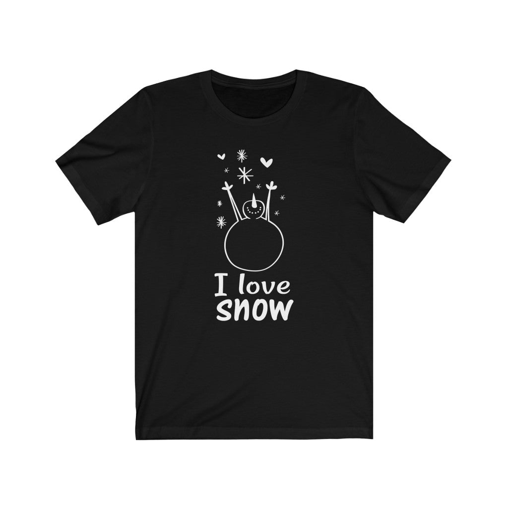 I Love Snow Christmas T-Shirt