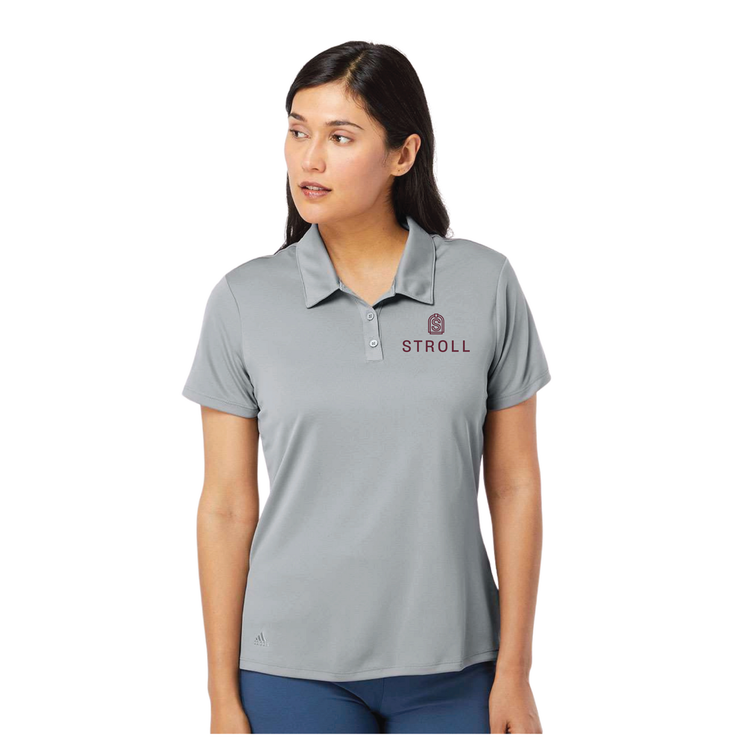 Women's Adidas Polo with Stroll Logo