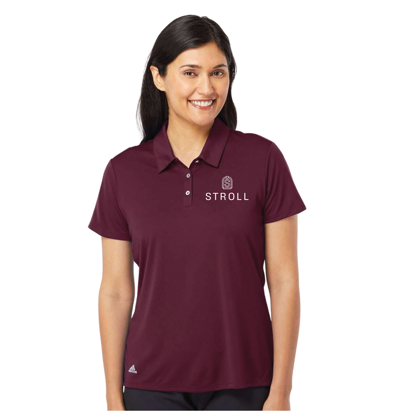 Women's Adidas Polo with Stroll Logo