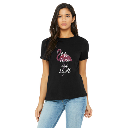 Flamingo Friday Event T-Shirt "Let's Flock and Stroll"