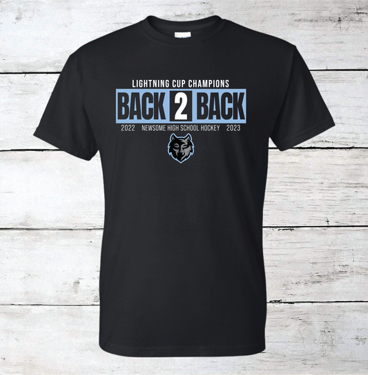 Back 2 Back Lightning Cup Champions Newsome Ice Hockey Men's/Unisex T-Shirt
