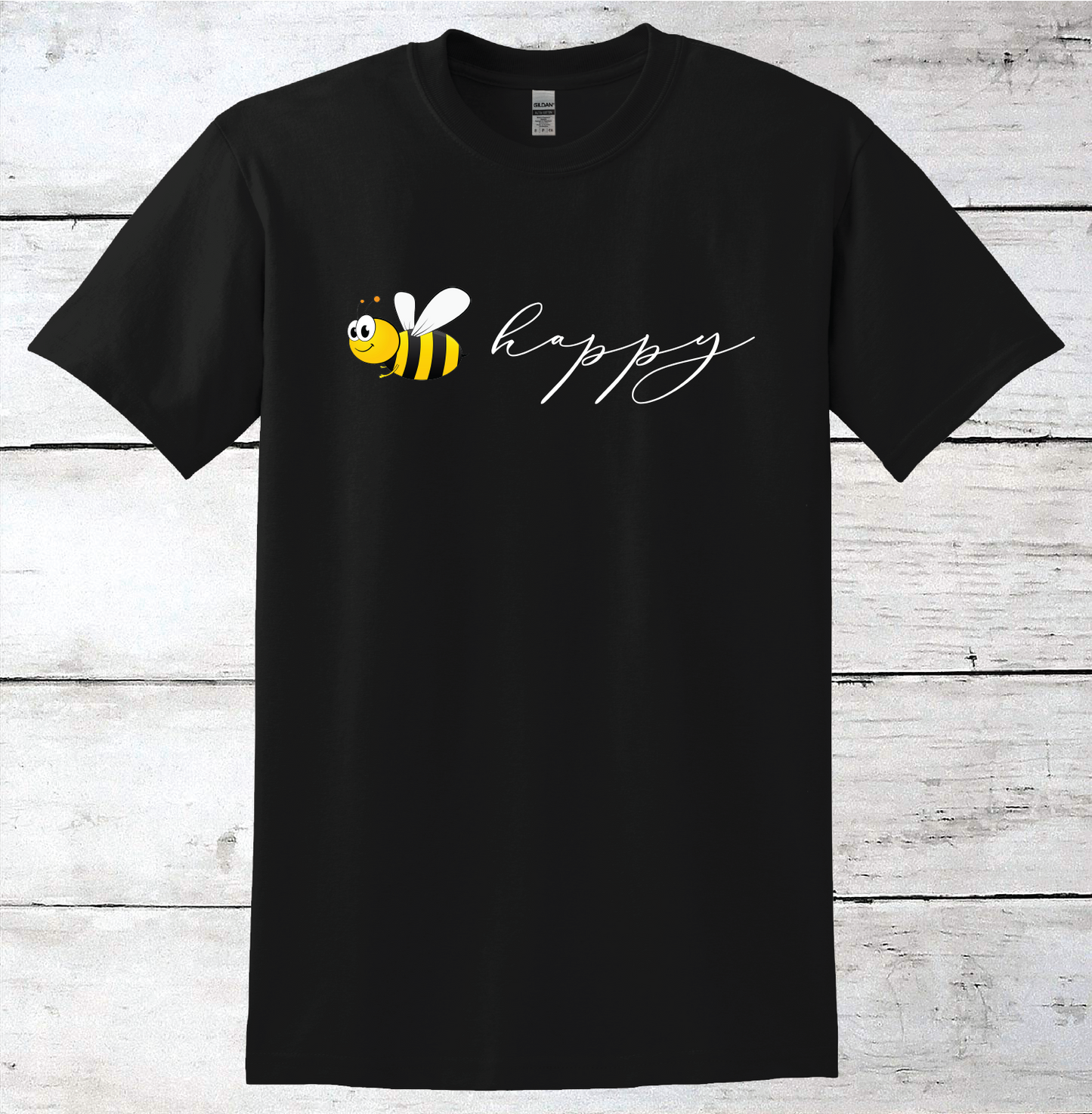 Bee Happy Inspirational T-Shirt