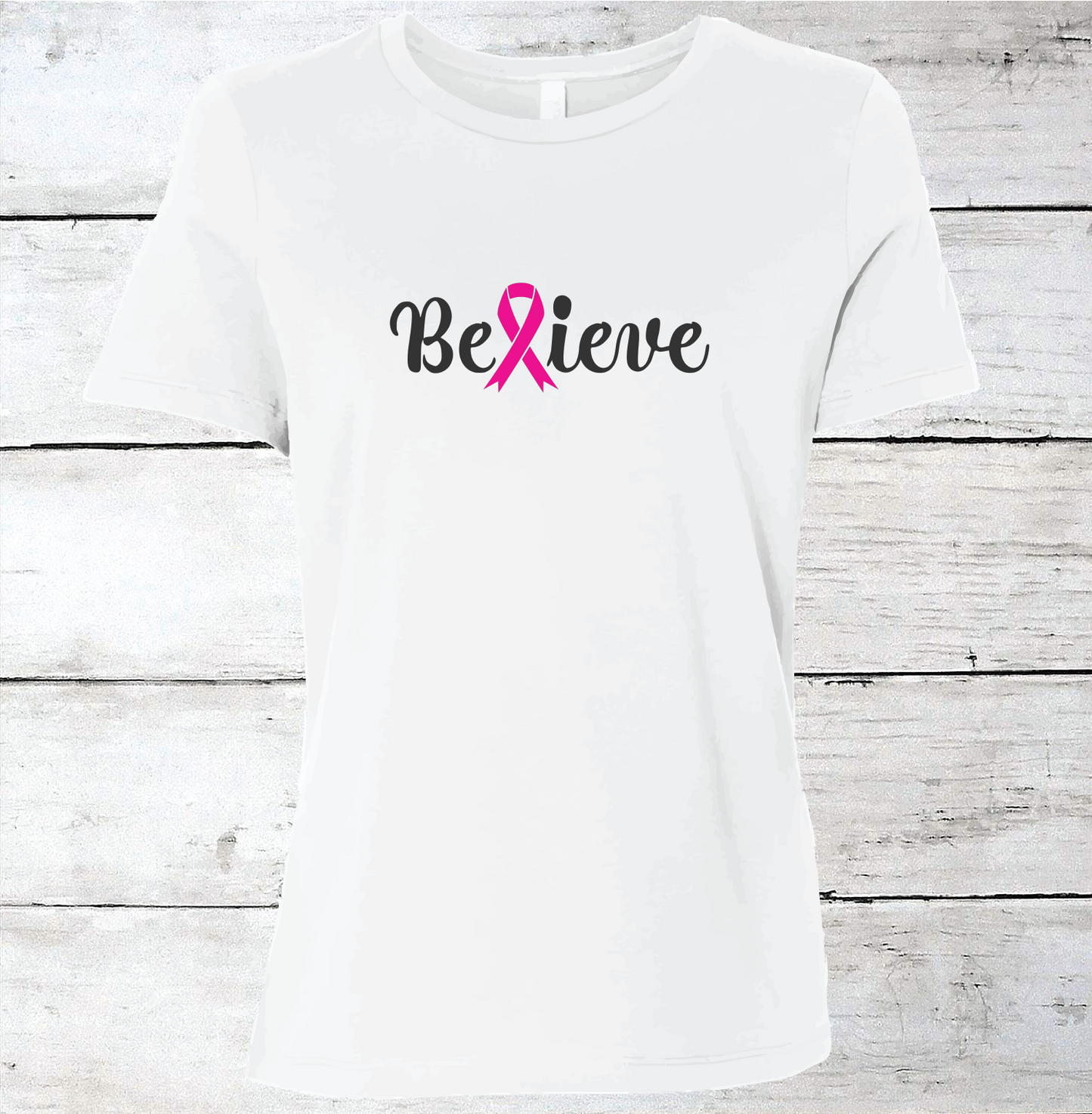 Breast Cancer Support - Believe T-Shirt