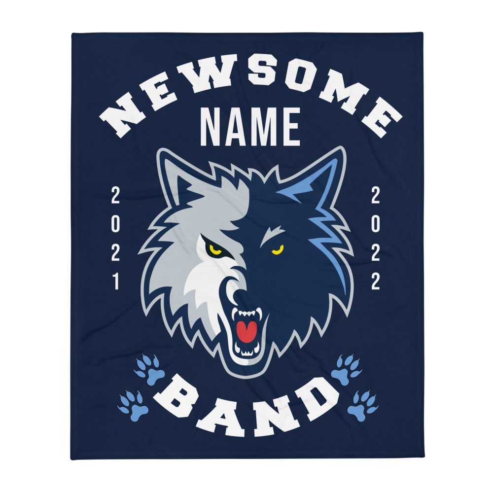 Newsome High School Band Throw Blanket (Customizable)