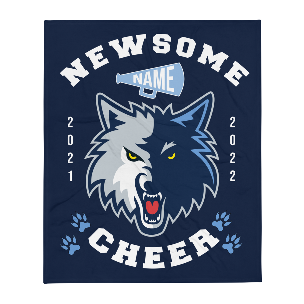 Newsome High School Cheer Throw Blanket (Customizable)