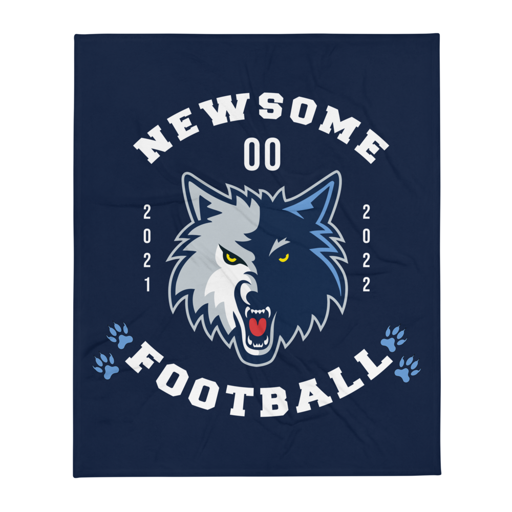 Newsome High School Football Throw Blanket (Customizable)