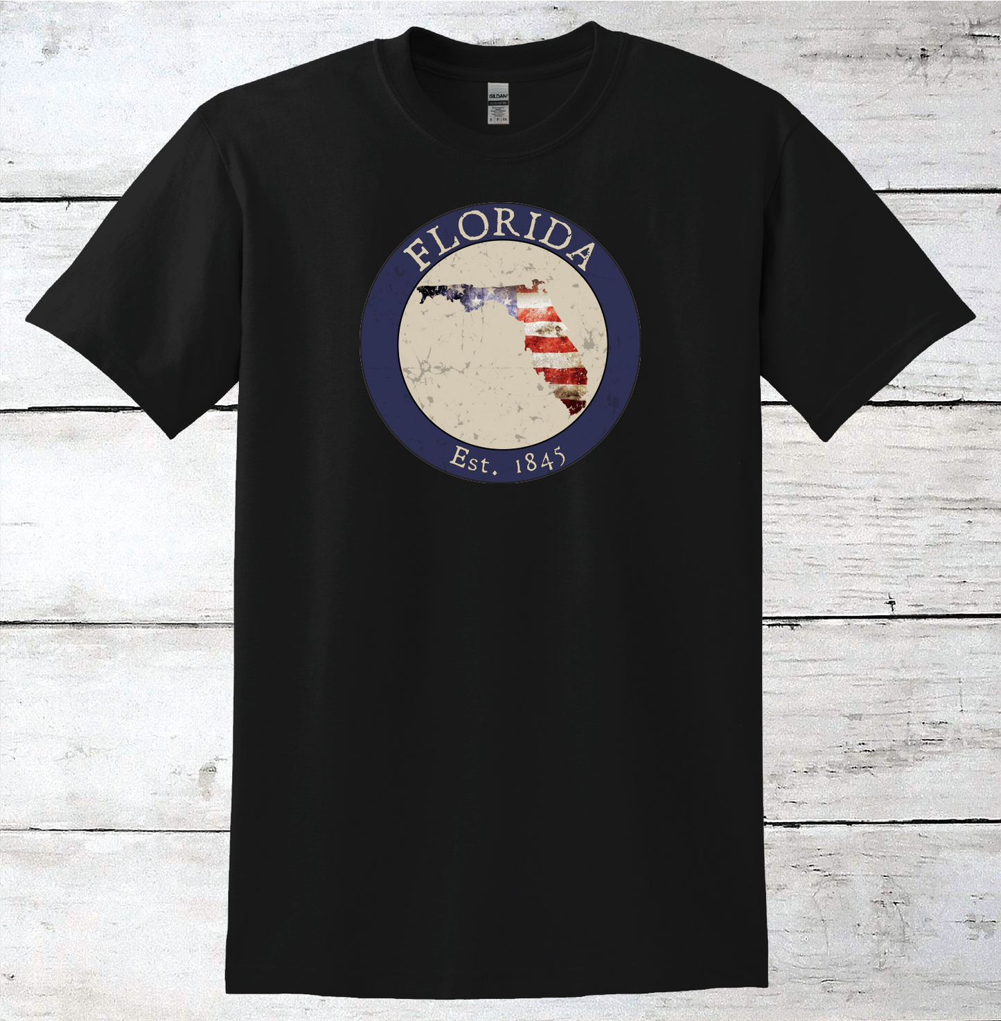 Florida FL American Flag T-Shirt