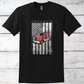 American Freedom Flag Trucker Support T-Shirt