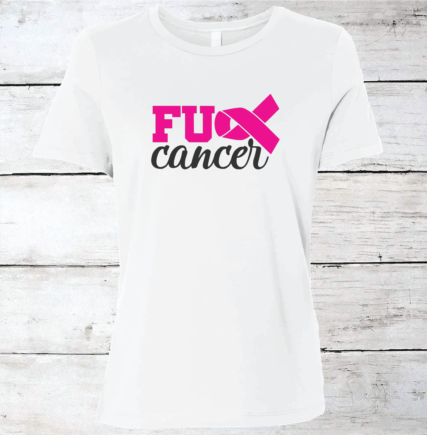 Breast Cancer Support - Fuck Cancer T-Shirt