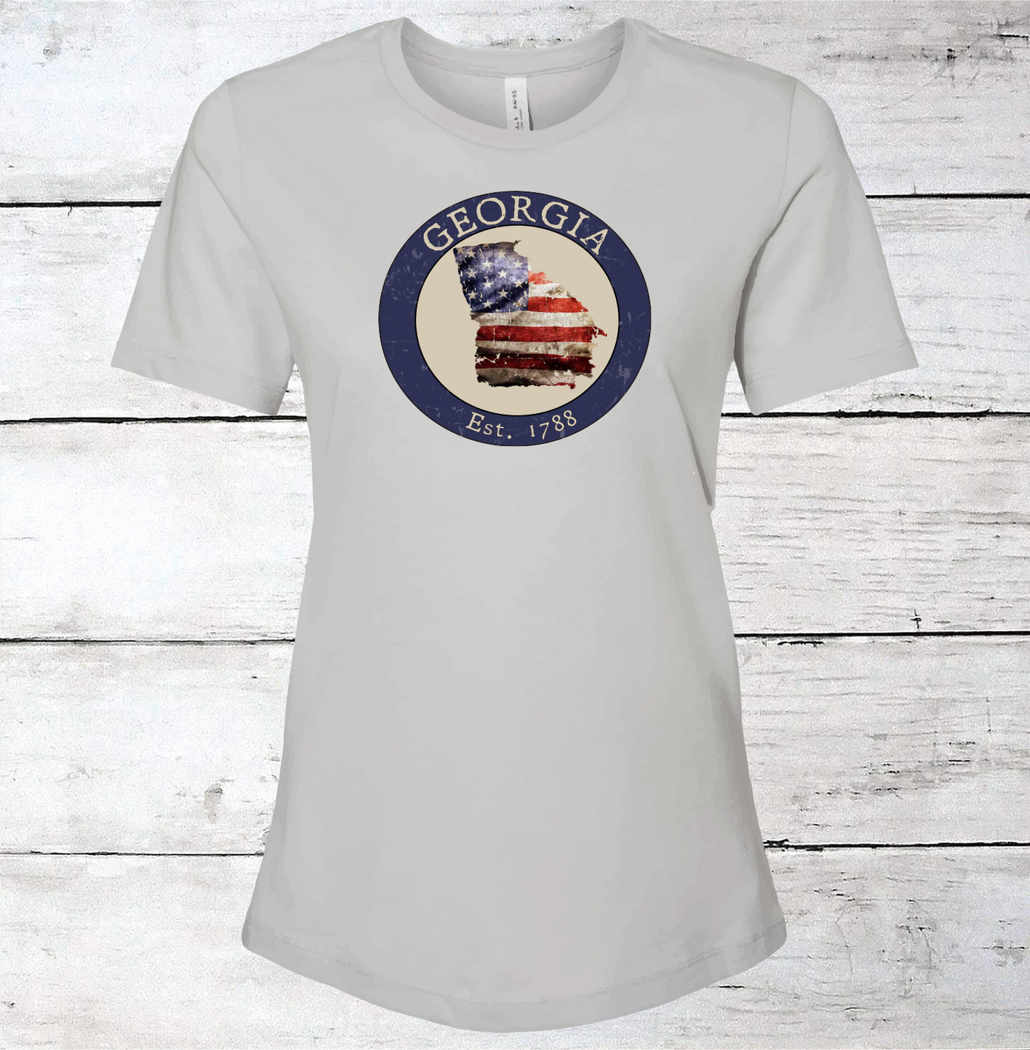 Georgia GA American Flag T-Shirt