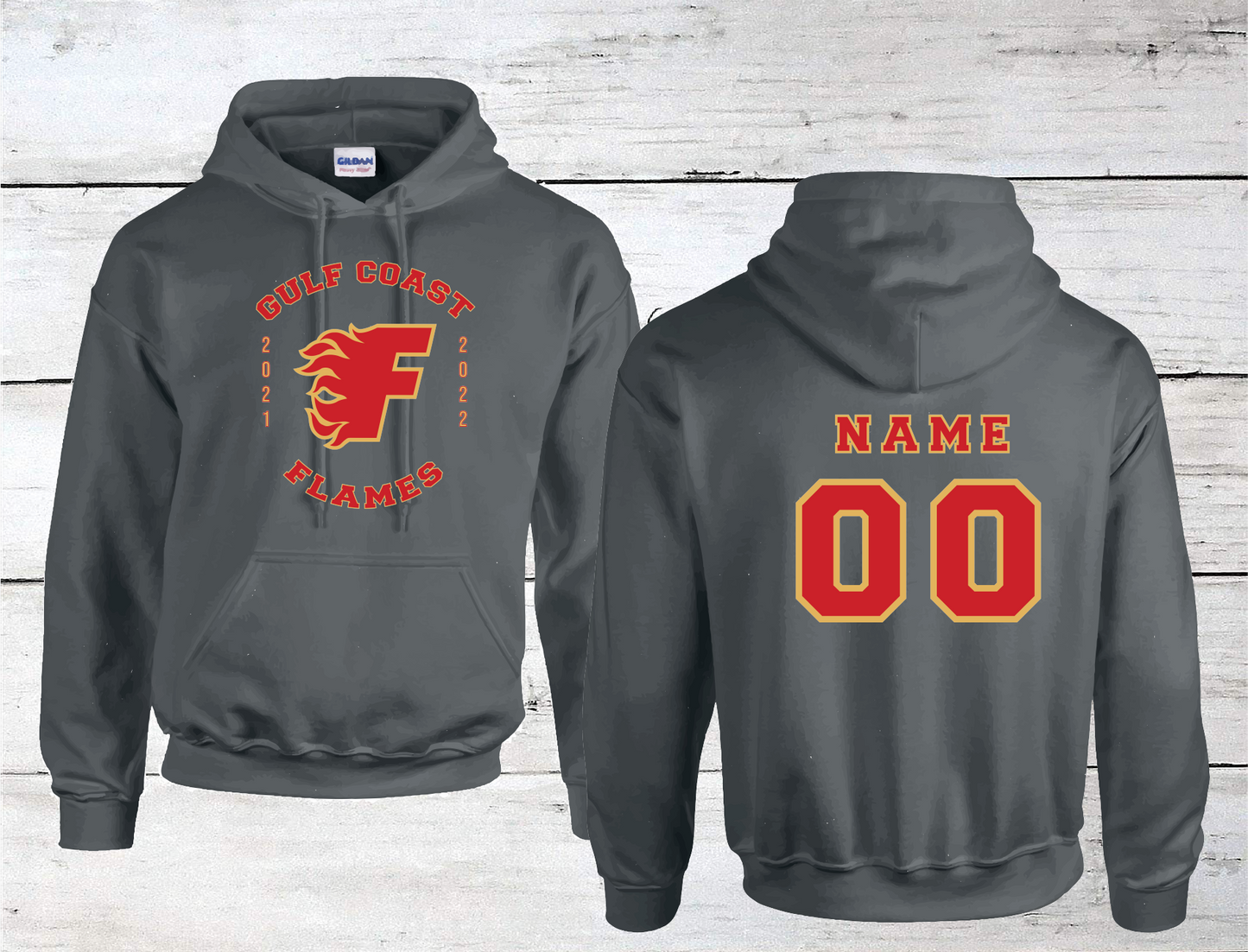 Gulf Coast Flames Jersey Hoodie