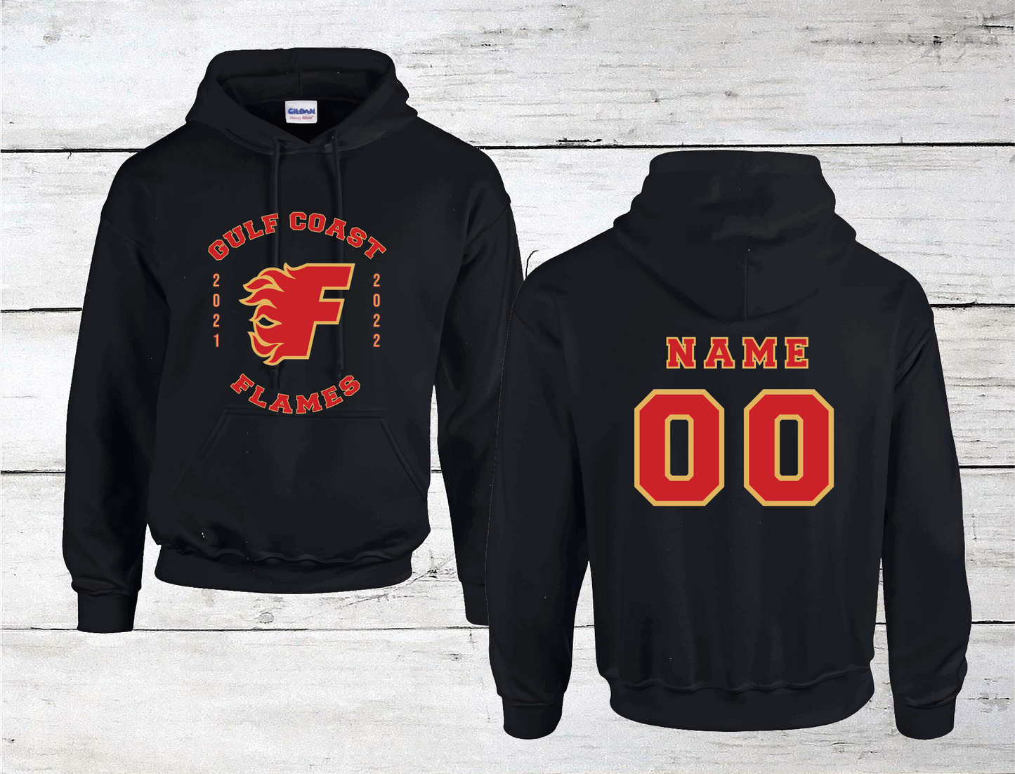 Gulf Coast Flames Jersey Hoodie