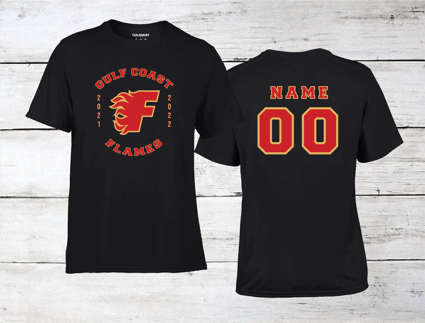 Gulf Coast Flames Jersey T-Shirt