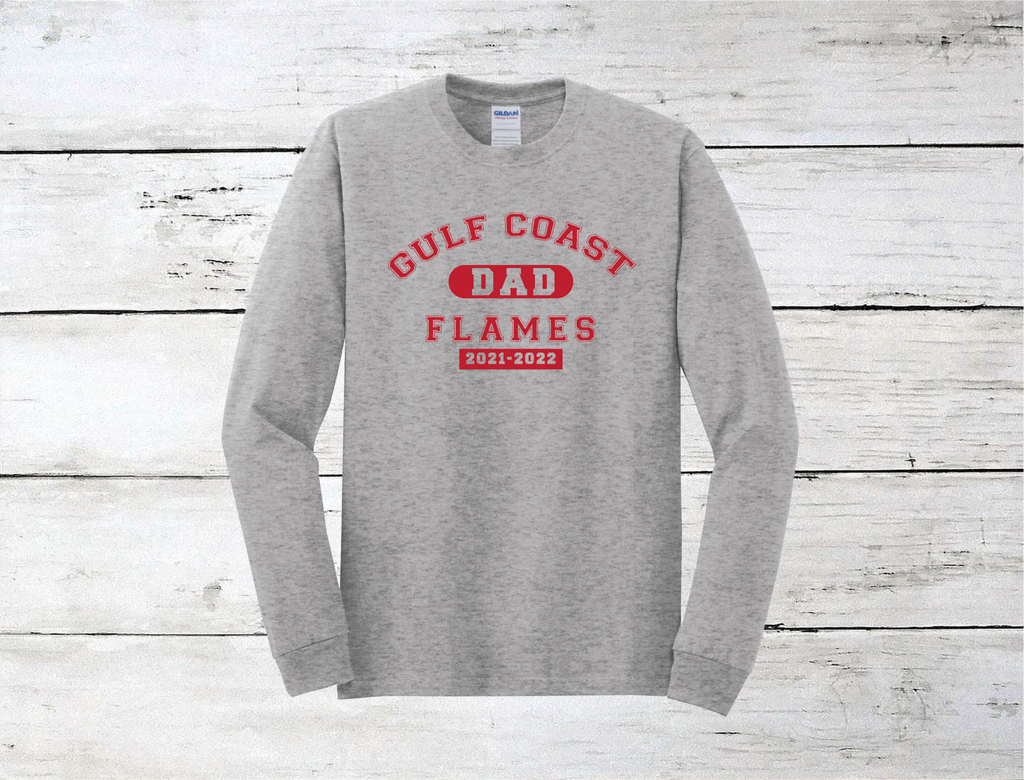 Gulf Coast Flames Hockey Dad Long Sleeve Shirt