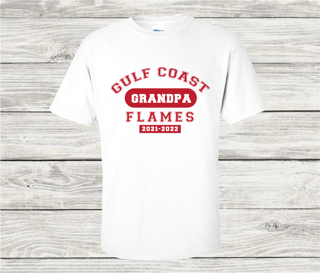 Gulf Coast Flames Hockey Grandpa T-Shirt