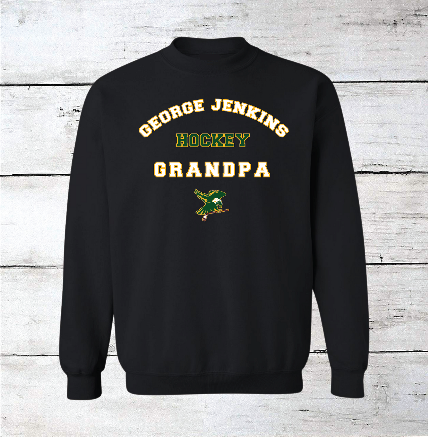 George Jenkins Hockey Grandfather Crewneck Sweatshirt (Customizable)