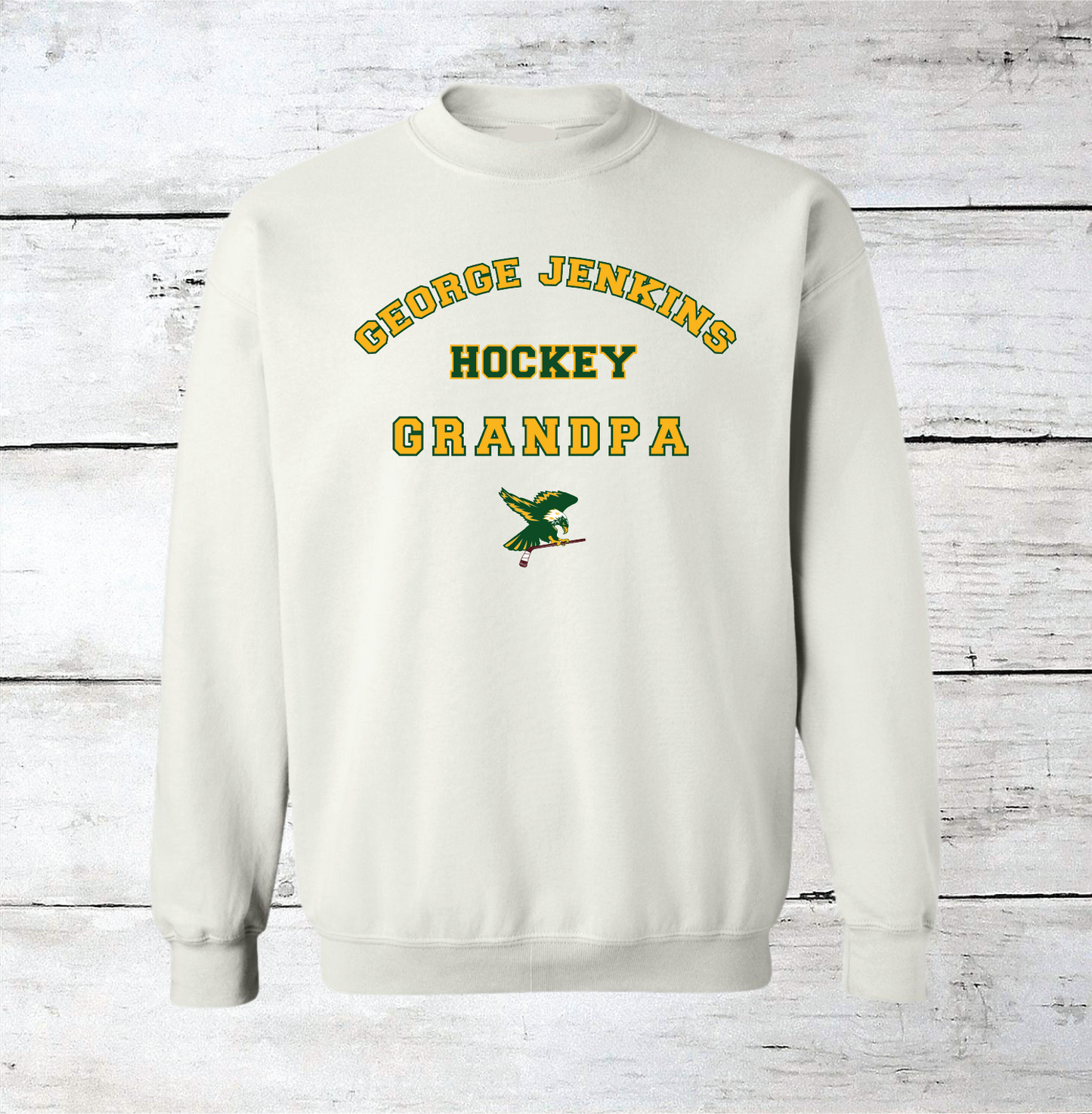 George Jenkins Hockey Grandfather Crewneck Sweatshirt (Customizable)