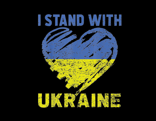 I Stand with Ukraine Heart T-Shirt