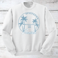 Survived Hurricane Ian Florida w/ Palm Trees Crewneck Sweatshirts