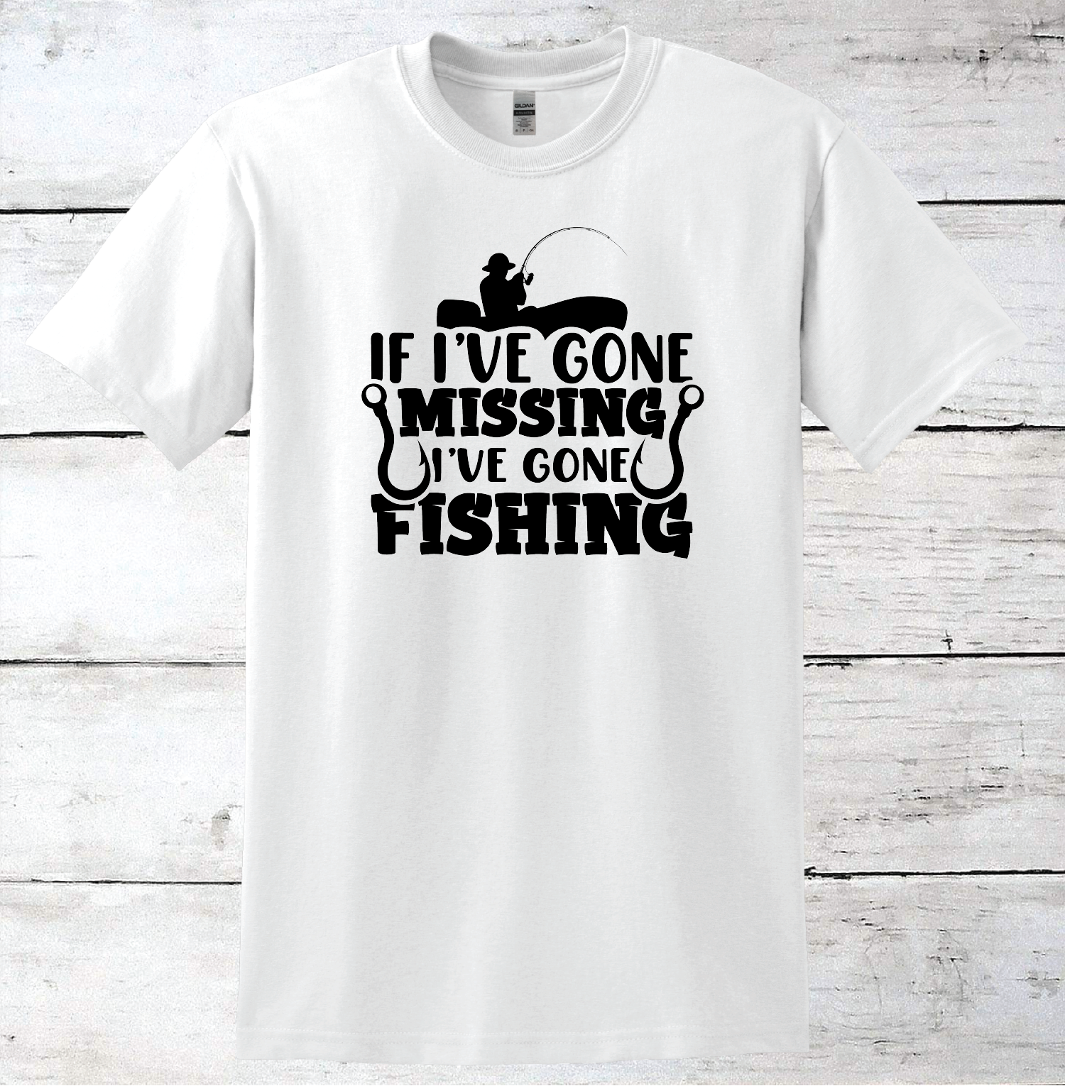 UO White Gone Fishing Sweatshirt
