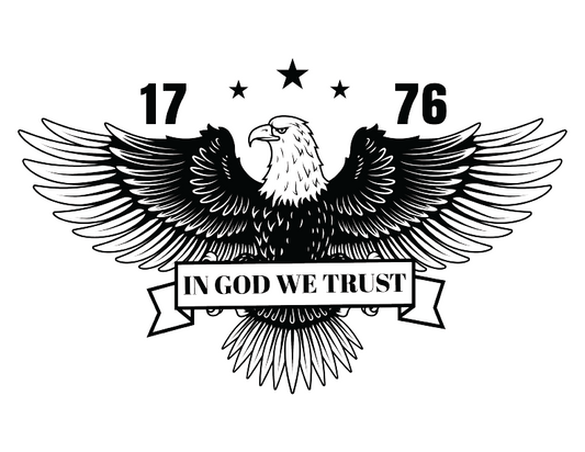 In God We Trust 1776 American Eagle T-Shirt