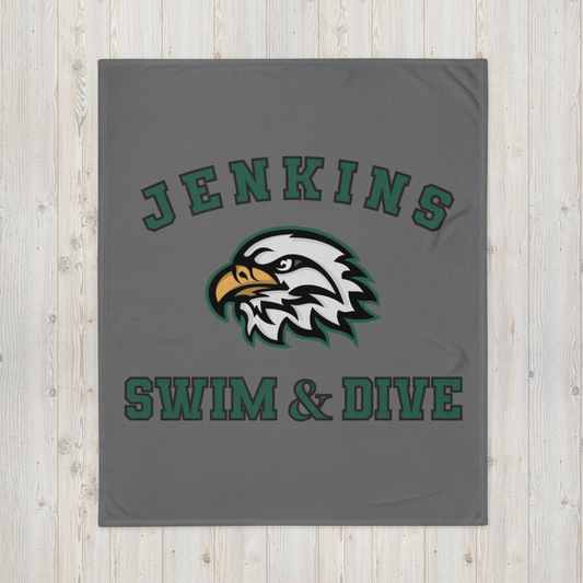 Jenkins Swim & Dive Plush Throw Blanket