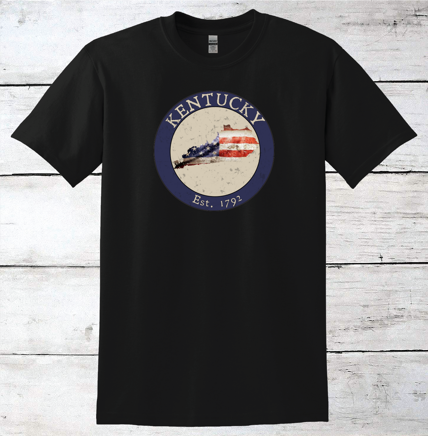 Kentucky KY American Flag T-Shirt