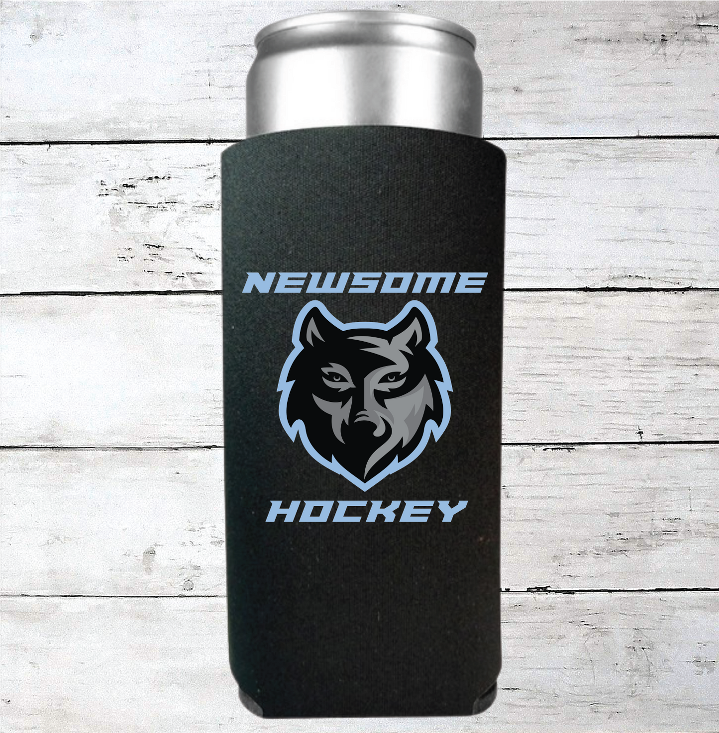 Newsome Hockey Third Jersey Logo Can Cover Koozie