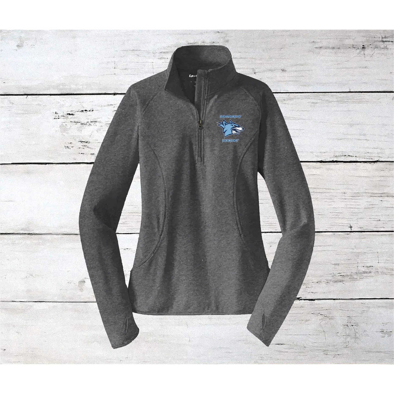 Newsome Hockey Logo Ladies 1/2 Zip Pullovers