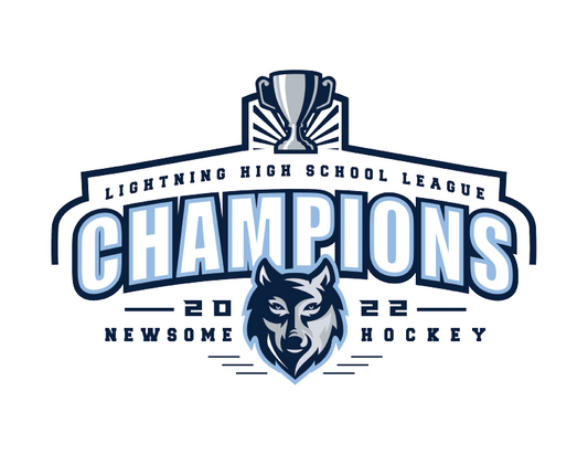 Newsome Ice Hockey 2022 Lightning Cup Champions T-Shirt