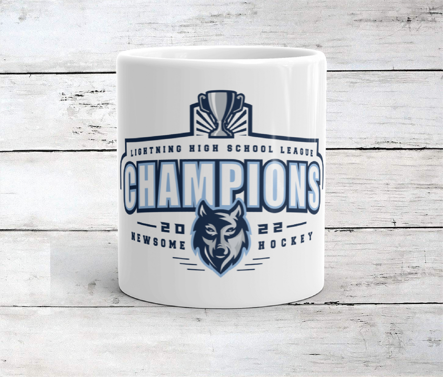 Newsome Ice Hockey 2022 Lightning Cup Champions Mug