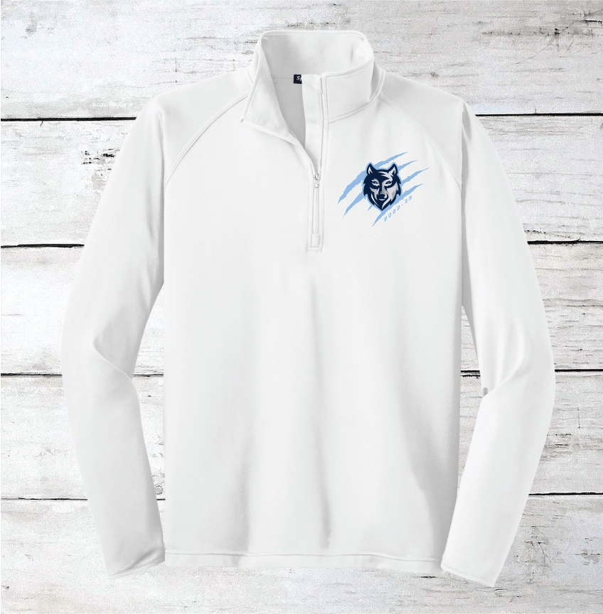 Newsome Hockey Wolf w/ Claws Brag Wear 2022-2023 Men's 1/2 Zip Pullovers