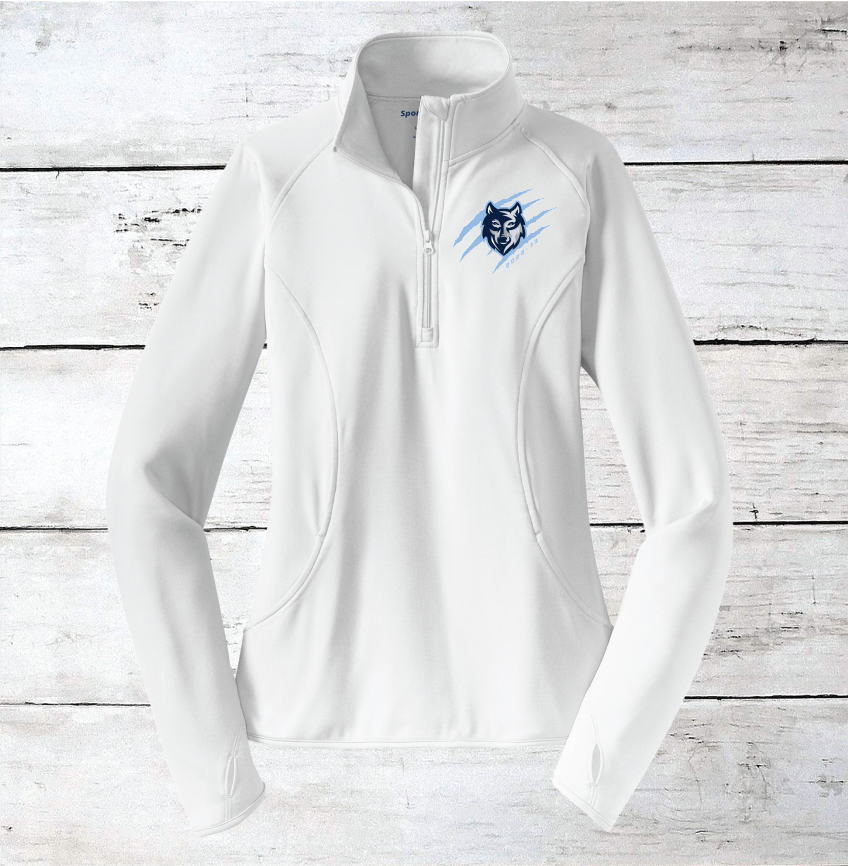 Newsome Hockey Wolf w/ Claws Brag Wear 2022-2023 Ladies 1/2 Zip Pullovers